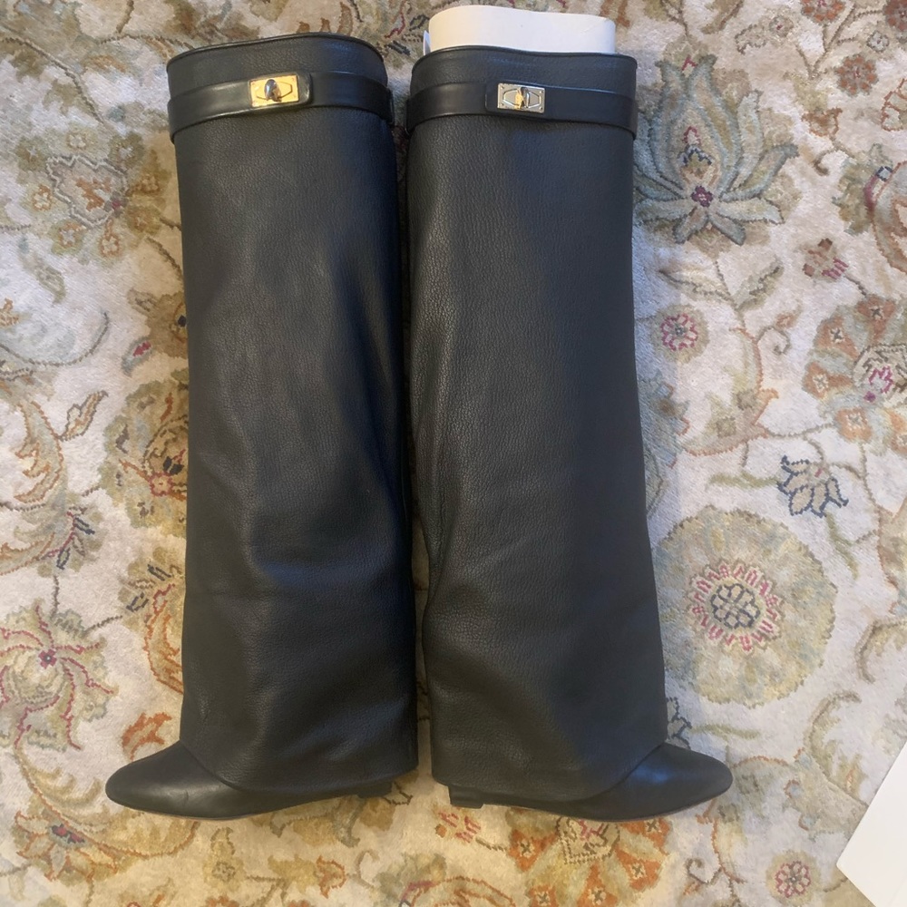 Givenchy Shark Tooth Knee High Boots
